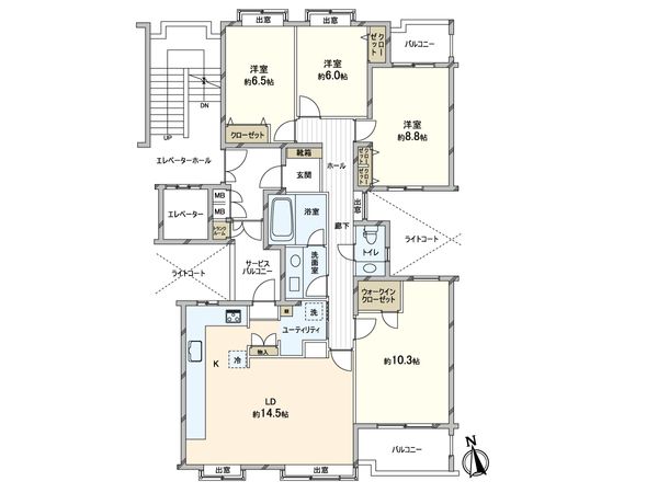 コープ野村緑山ヒルズ 間取図(平面図) コープ野村緑山ヒルズ 間取図(平面図)