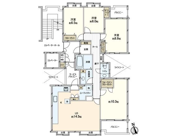 コープ野村緑山ヒルズ 間取図(平面図) コープ野村緑山ヒルズ 間取図(平面図)
