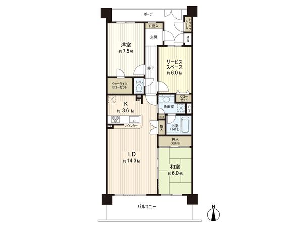 ビクトリアヴェール鷺沼 間取図(平面図)