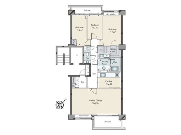新百合ヶ丘パークハウス 間取図(平面図) 間取図(平面図)