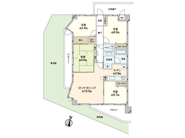 ルピナス鶴川サウスステージ 間取図(平面図) ルピナス鶴川サウスステージ 間取図(平面図)