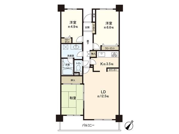 たまプラーザ西パークホームズ 間取図(平面図) たまプラーザ西パークホームズ 間取図(平面図)