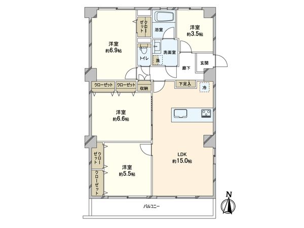 読売ランドサニーフラット 間取図(平面図) 読売ランドサニーフラット 間取図(平面図)