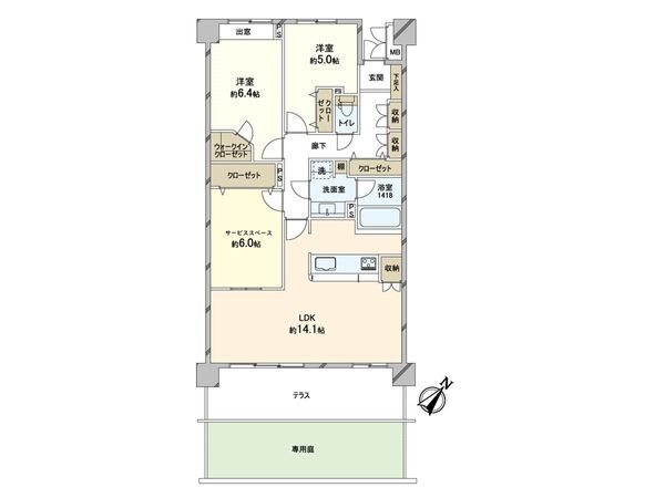 藤和ライブタウン緑山 壱番館 間取図(平面図) 藤和ライブタウン緑山 壱番館 間取図(平面図)