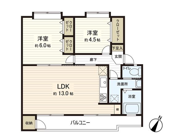平尾住宅 62号棟 間取図(平面図) 平尾住宅 62号棟 間取図(平面図)
