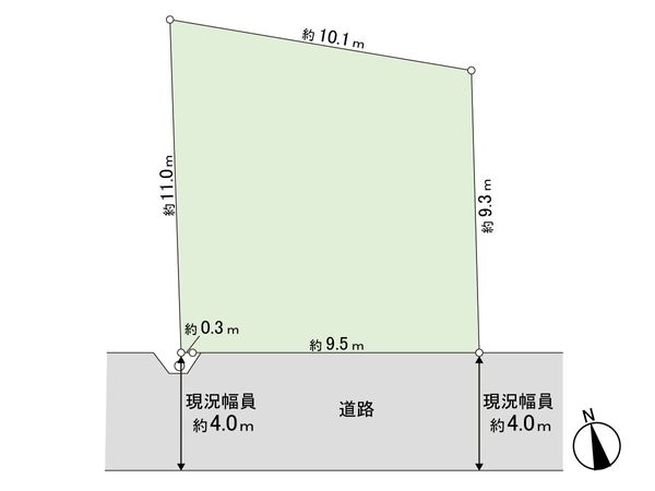 東三田2丁目 土地 区画図