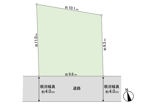 東三田2丁目 土地 区画図