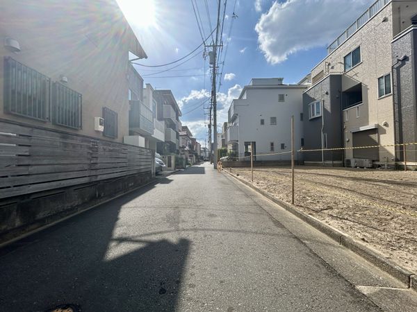 宿河原5丁目 土地(1区画) 前面道路含む外観