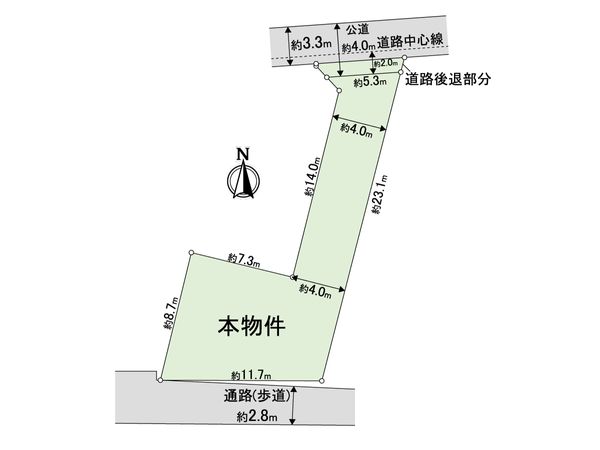 中野島6丁目 土地 区画図 中野島6丁目 土地 区画図