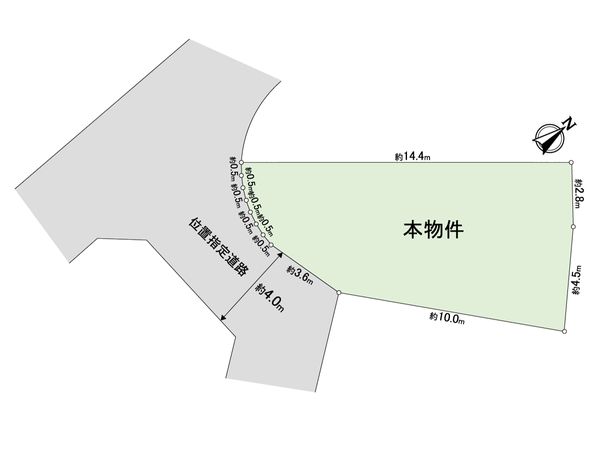 枡形5丁目 古家付土地 区画図 枡形5丁目 古家付土地 区画図
