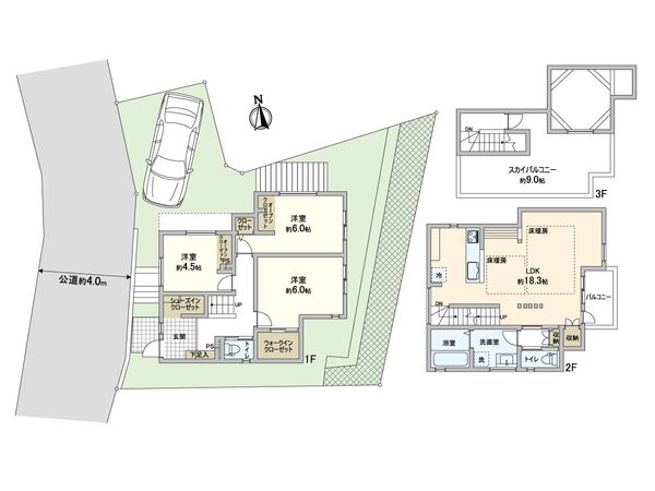 南生田1丁目 新築戸建 間取図(平面図) 間取図(平面図)