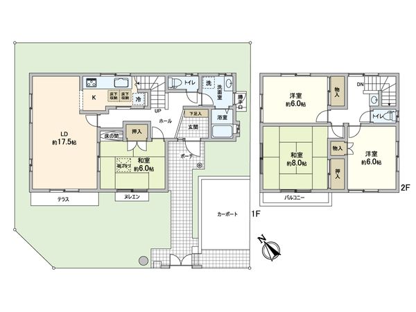 菅北浦4丁目 戸建 間取図(平面図) 菅北浦4丁目 戸建 間取図(平面図)