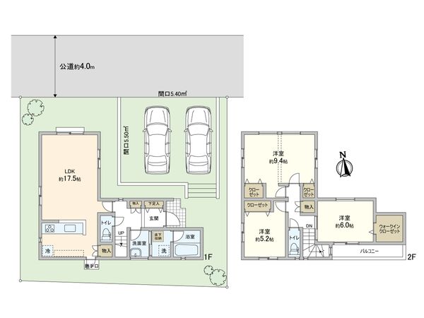 インプレッシヴホーム生田Ⅱ(南生田6丁目 新築戸建) 間取図(平面図) インプレッシヴホーム生田Ⅱ(南生田6丁目 新築戸建) 間取図(平面図)