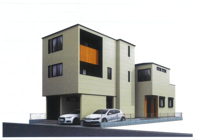 宿河原7丁目 新築戸建(1号棟) 外観パース図 宿河原7丁目 新築戸建(1号棟) 外観パース図