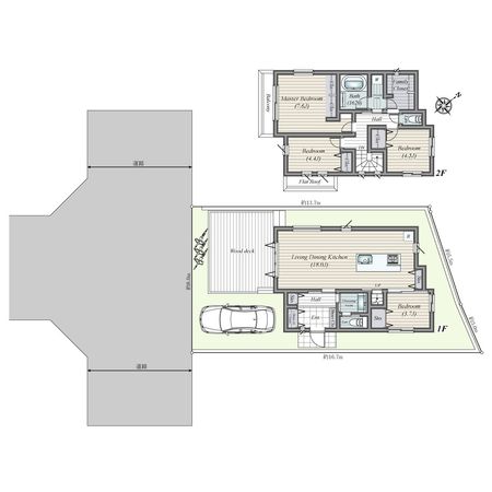 菅仙谷1丁目 築浅注文住宅 間取図(平面図) 菅仙谷1丁目 築浅注文住宅 間取図(平面図)