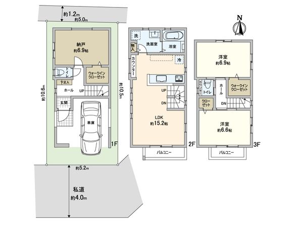菅6丁目 新築戸建 間取図(平面図) 菅6丁目 新築戸建 間取図(平面図)