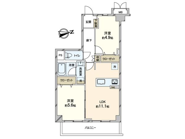 クレストフォルム登戸 間取図(平面図) 間取図(平面図)