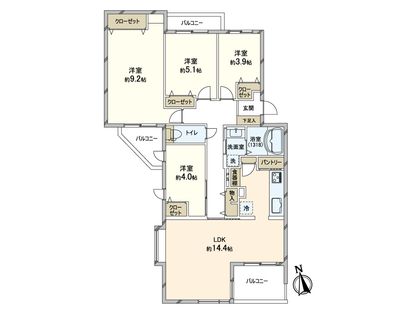 間取図(平面図) 間取図(平面図)