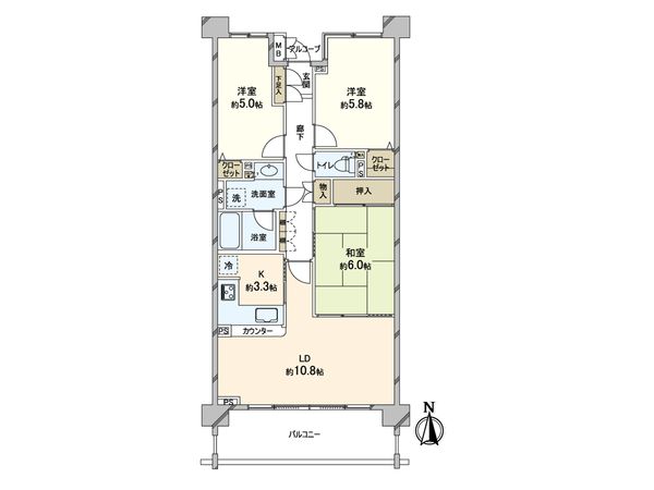 宿河原パークハウス壱番館 間取図(平面図) 宿河原パークハウス壱番館 間取図(平面図)