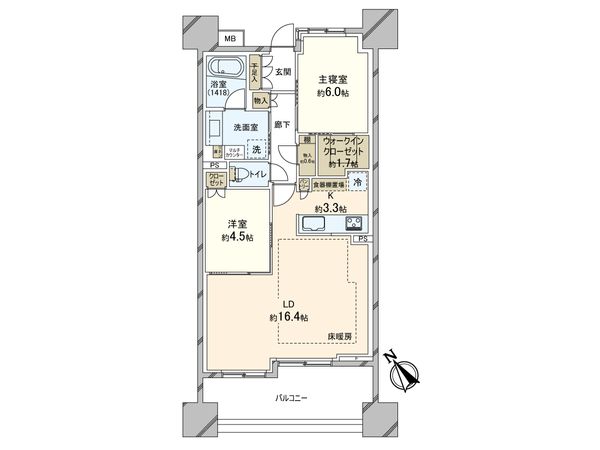 パークタワー向ヶ丘遊園 間取図(平面図) パークタワー向ヶ丘遊園 間取図(平面図)