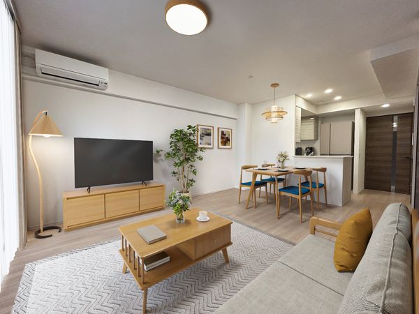 プラウド中野島 リビング
