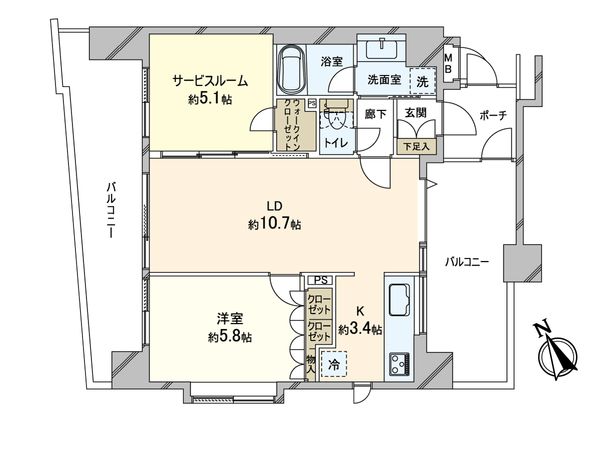 ドメスセレーナ向ヶ丘遊園 間取図(平面図) ドメスセレーナ向ヶ丘遊園 間取図(平面図)