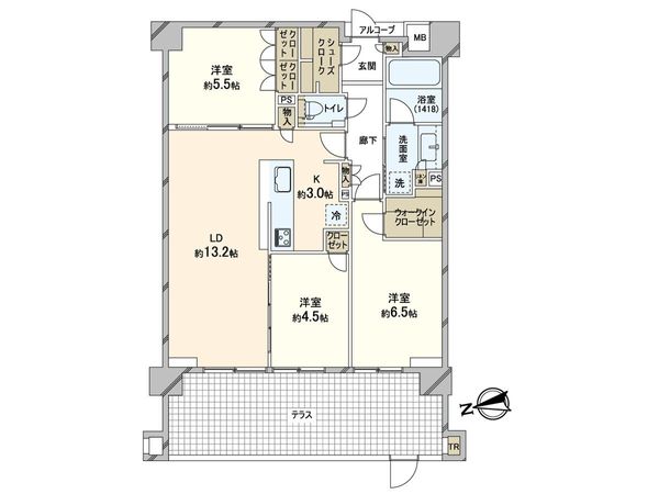 インプレスト生田 間取図(平面図) インプレスト生田 間取図(平面図)