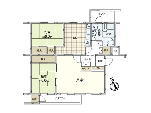 生田グリーンハイツ 4号棟 間取図(平面図) 生田グリーンハイツ 4号棟 間取図(平面図)