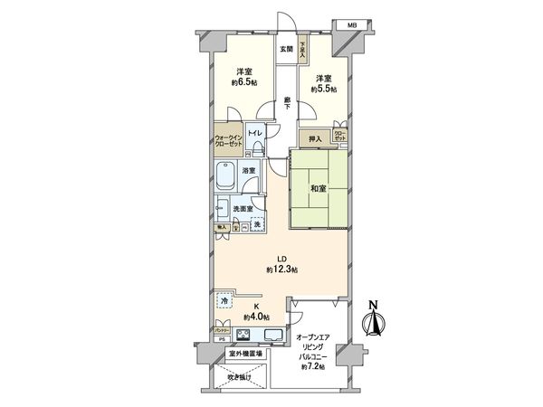 レイディアントシティ向ヶ丘遊園 フランス街区 間取図(平面図)