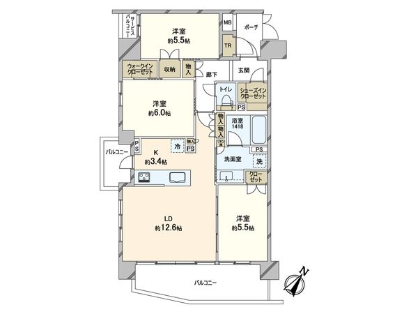 イニシア向ヶ丘遊園駅前 間取図(平面図) イニシア向ヶ丘遊園駅前 間取図(平面図)