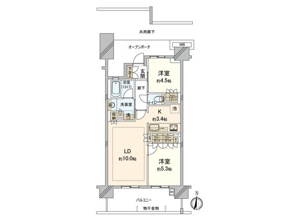 Brillia多摩ニュータウン F棟 間取図(平面図)