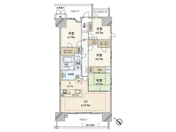 ジオ多摩センター 間取図(平面図)