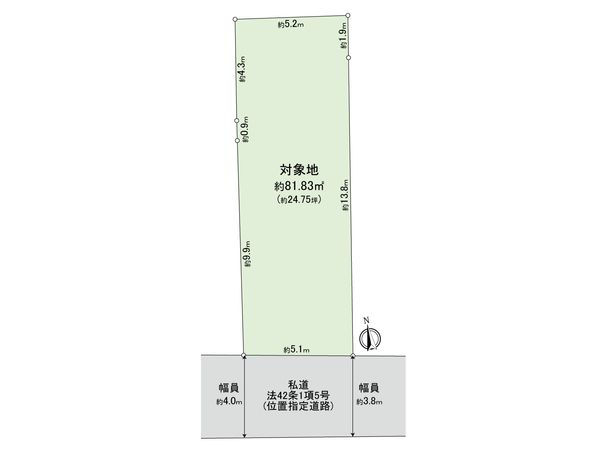 若林2丁目 土地 区画図 若林2丁目 土地 区画図
