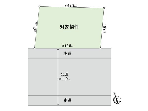 桜上水2丁目 土地 区画図
