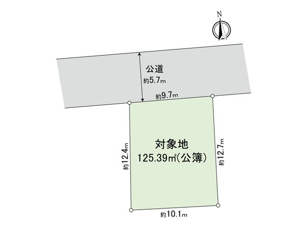 経堂5丁目 土地 区画図 区画図