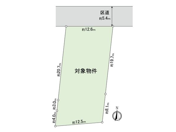 赤堤1丁目 土地 区画図