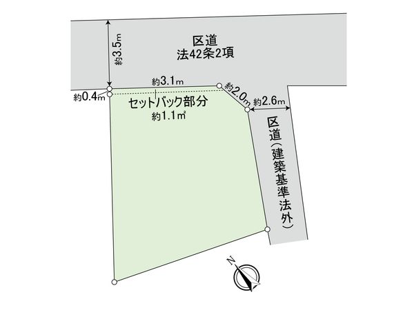 桜上水4丁目 土地 区画図