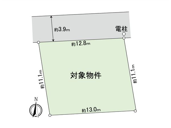 赤堤3丁目 土地 区画図