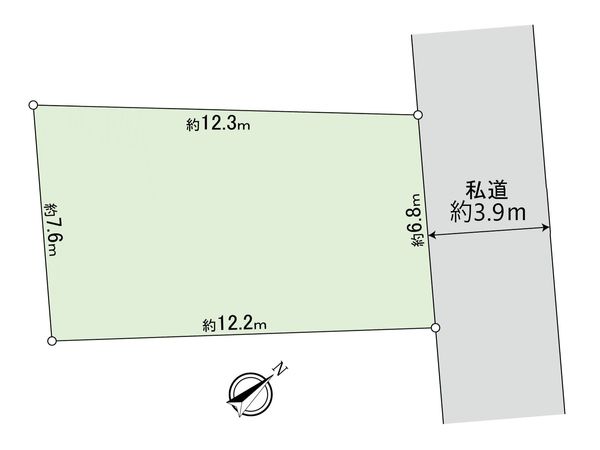 世田谷2丁目 土地 区画図