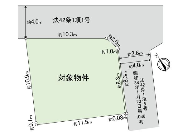 経堂3丁目 土地 区画図 経堂3丁目 土地 区画図
