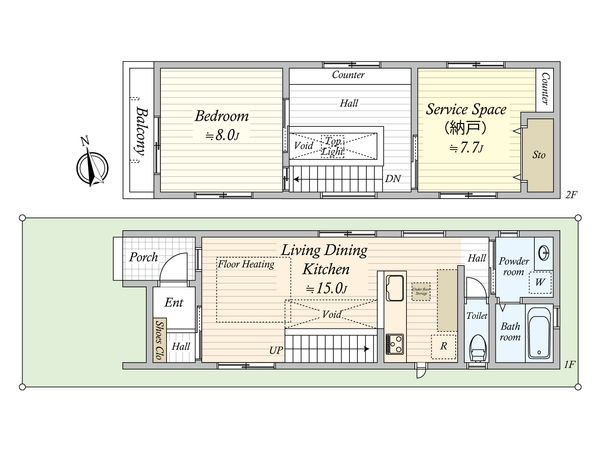 経堂4丁目 戸建 間取図(平面図)