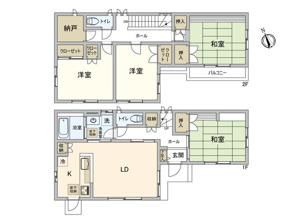 豪徳寺2丁目 借地権付戸建 間取図(平面図) 豪徳寺2丁目 借地権付戸建 間取図(平面図)
