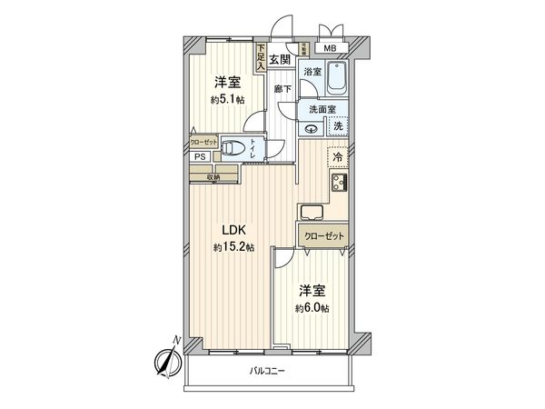 藤和世田谷桜丘コープⅡ 間取図(平面図) 藤和世田谷桜丘コープⅡ 間取図(平面図)