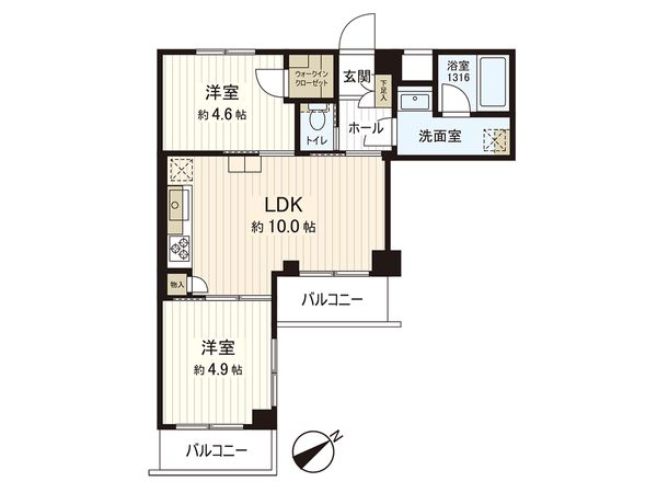 レクセル梅ヶ丘 間取図(平面図)