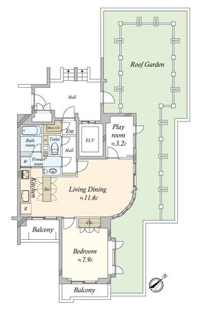 神宮前シティハウス 間取図(平面図)