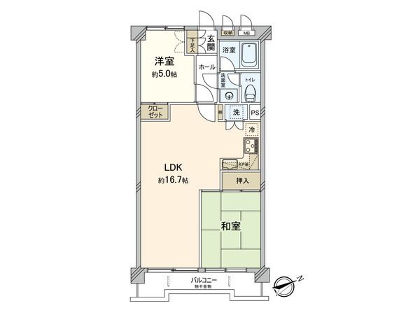 第2経堂ヒミコセラン 間取図(平面図)