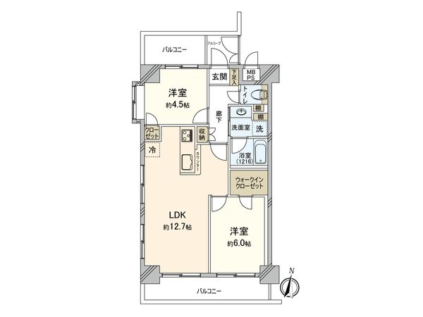 ライオンズマンション世田谷馬事公苑 間取図(平面図)