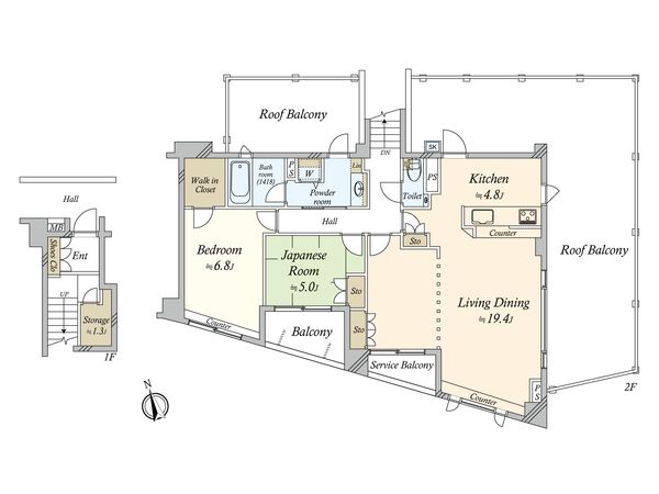 パークハウス世田谷桜丘 間取図(平面図) 間取図(平面図)