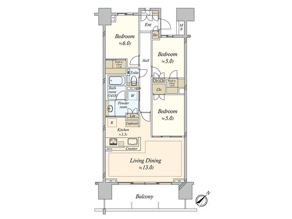 パークホームズ立川 間取図(平面図) 間取図(平面図)