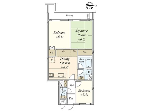 藤和世田谷桜丘コープ 間取図(平面図) 間取図(平面図)